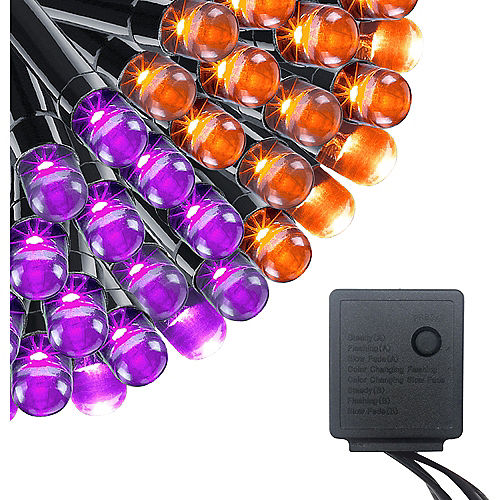 Orange & Purple String Lights Image #2