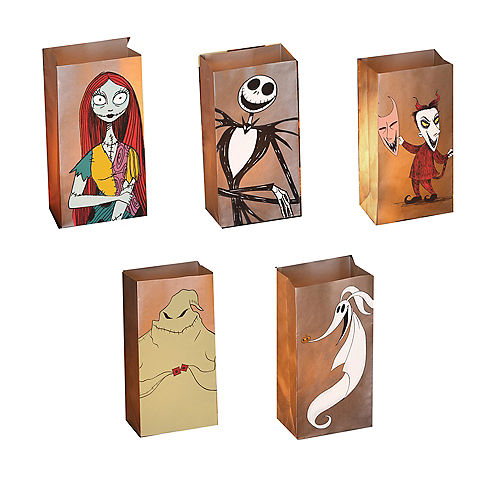 The Nightmare Before Christmas Luminary Bags with LED Candles 5ct Image #1