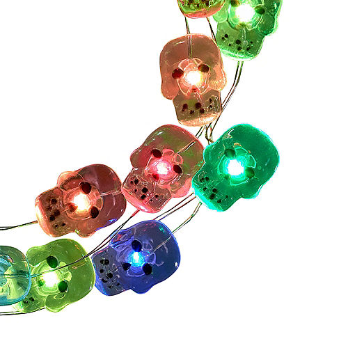 Colorful Skull String Lights Image #1