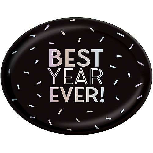 Black & Iridescent Best Year Ever Platter Image #1