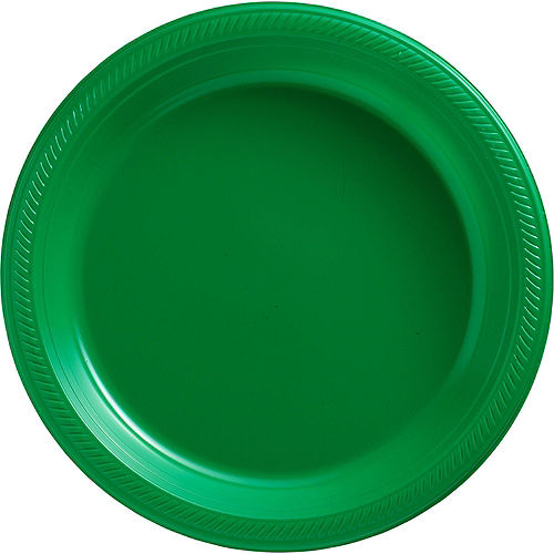 Nav Item for Green & Sunshine Yellow Plastic Tableware Kit for 50 Guests Image #3