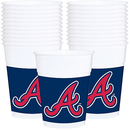 Nav Item for Atlanta Braves Plastic Cups 25ct Image #1