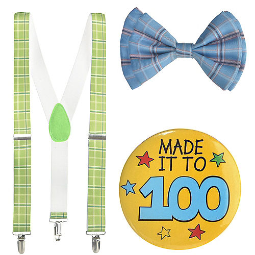 Nav Item for Boys 100th Day of School Grandpa Costume Accessory Kit Image #2