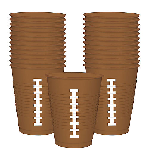 Touchdown Football Plastic Cups 25ct Image #1