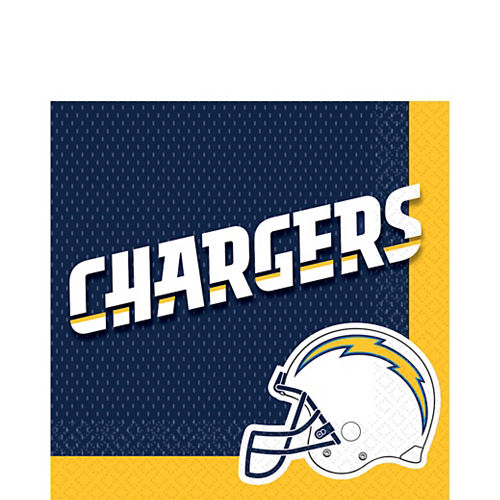 Nav Item for Los Angeles Chargers Lunch Napkins 36ct Image #1