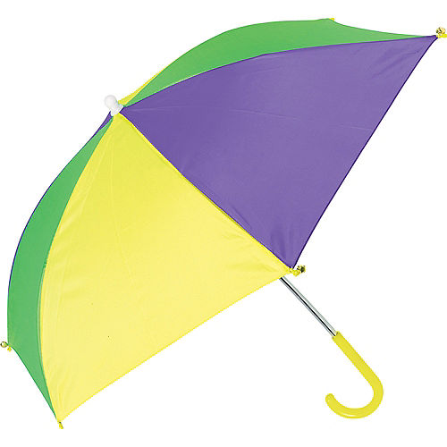 Nav Item for Gold, Green & Purple Mardi Gras Umbrella Image #1