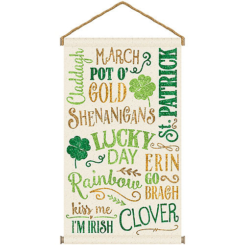 St. Patrick's Day Large Canvas Sign Image #1