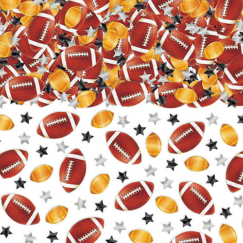 Footballs & Stars Confetti Image #1
