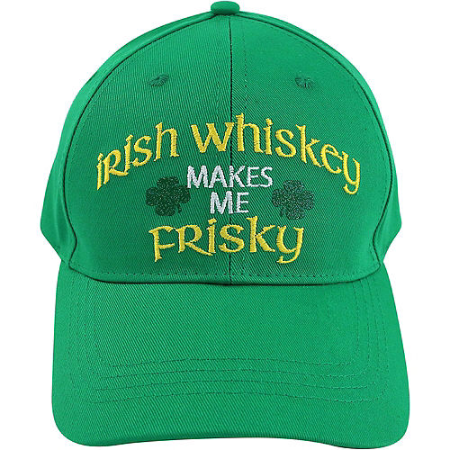 Irish Whiskey Makes Me Frisky Baseball Hat Image #1