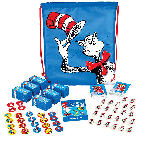 Nav Item for Exclusive Dr. Seuss Drawstring Backpack with Favors for 24 Image #1