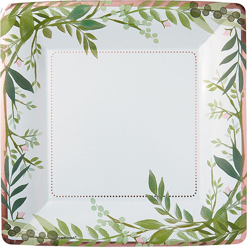Nav Item for Metallic Floral Greenery Bridal Shower Party Kit for 32 Guests Image #3