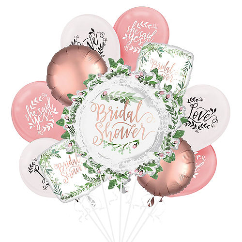 Metallic Floral Greenery Wedding Balloon Kit Image #1