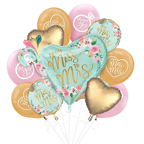 Nav Item for Mint to Be Floral Bridal Shower Balloon Kit Image #1