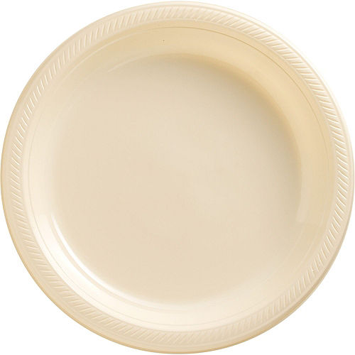 Vanilla Plastic Tableware Kit for 50 Guests Image #3