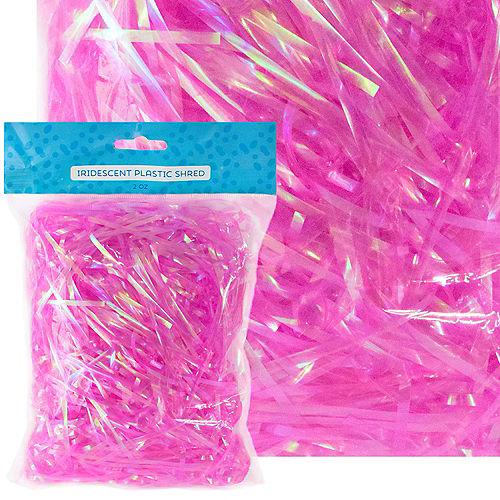Iridescent Pink Plastic Easter Grass Image #1
