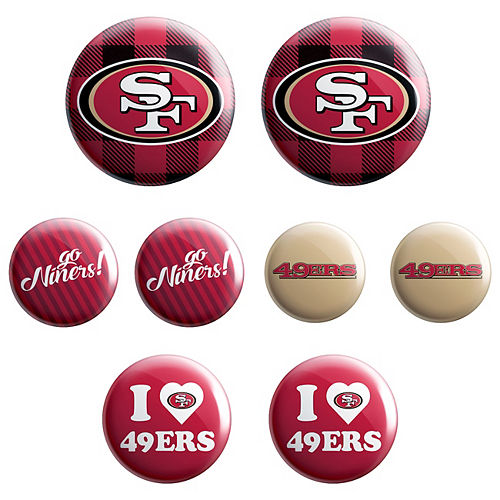 San Francisco 49ers Buttons 8ct Image #1