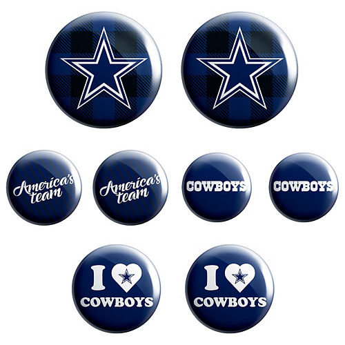 Nav Item for Dallas Cowboys Buttons 8ct Image #1