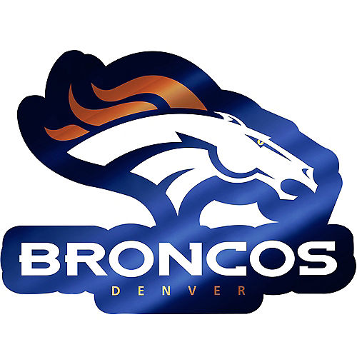Metallic Denver Broncos Sticker Image #1