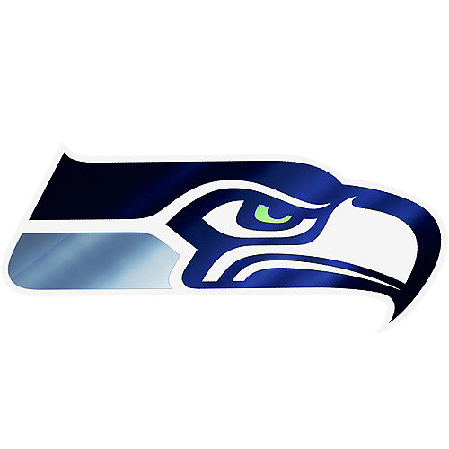 Nav Item for Metallic Seattle Seahawks Sticker Image #1