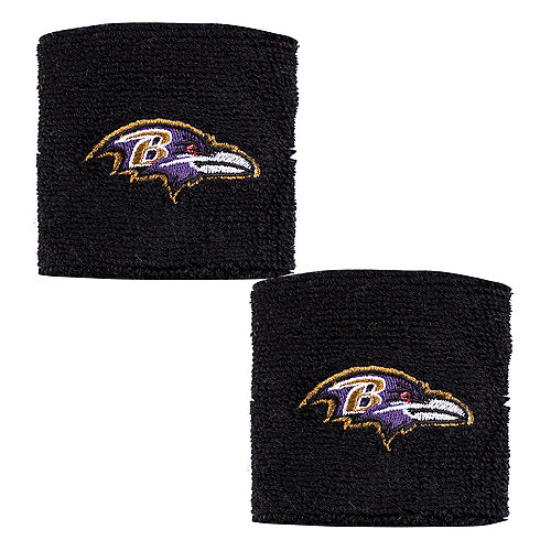Baltimore Ravens Wristbands 2ct Image #1