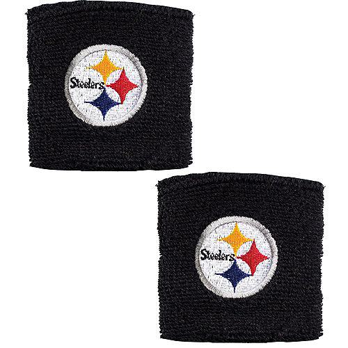 Nav Item for Pittsburgh Steelers Wristbands 2ct Image #1