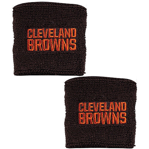 Nav Item for Cleveland Browns Wristbands 2ct Image #1