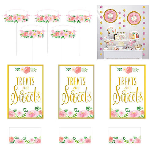 Floral Baby Shower Treat Table Decorating Kit 23pc Image #1