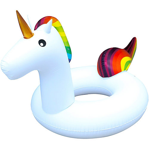 Rainbow Unicorn Pool Float Image #1