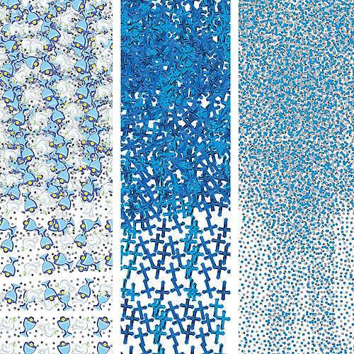 Blue & Silver Communion Confetti Image #1