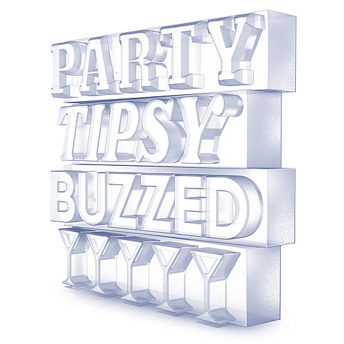 Party Tipsy Buzzed Ice Tray Image #3