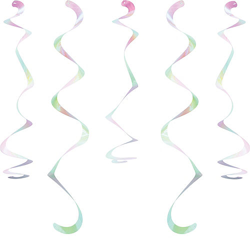 Iridescent Swirl Decorations 10ct Image #1