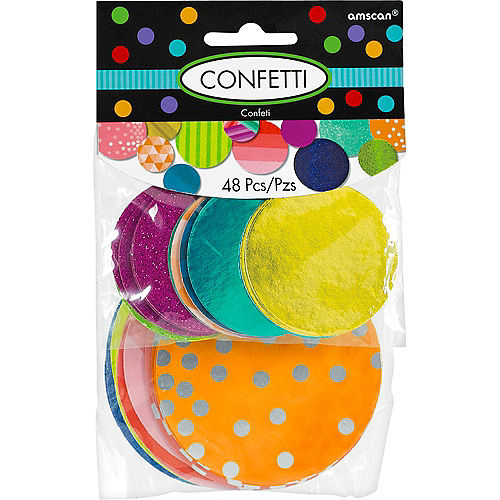 Nav Item for Giant Colorful Confetti Circles 48ct Image #1