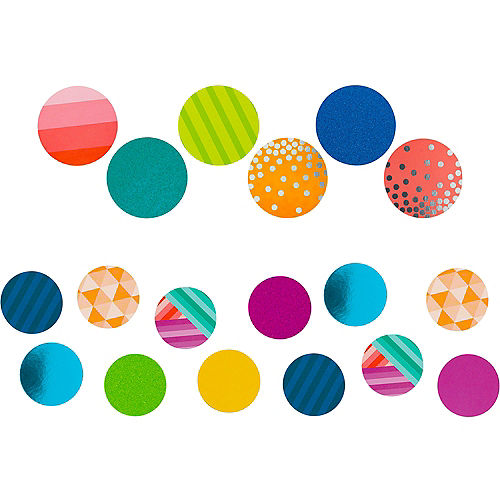 Giant Colorful Confetti Circles 48ct Image #2