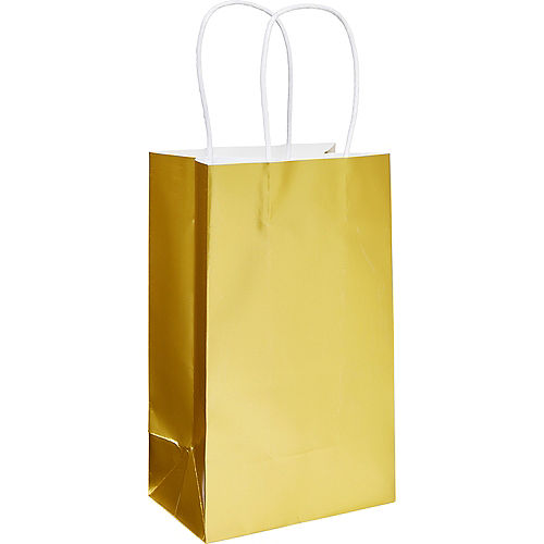 Extra Small Gold Paper Gift Bag Image #1
