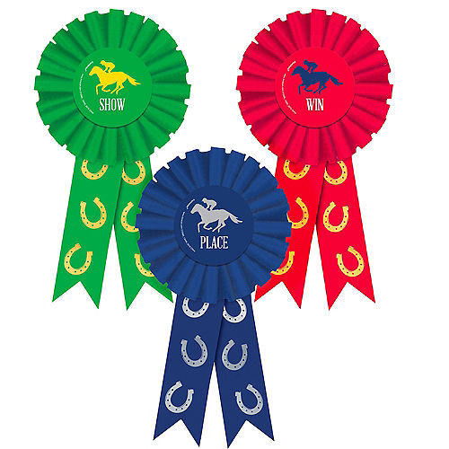 Horse Race Award Ribbons 3ct Image #1