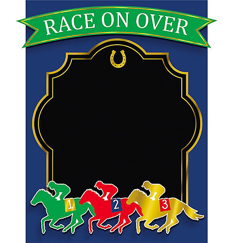 Nav Item for Horse Race Chalkboard Sign Image #1