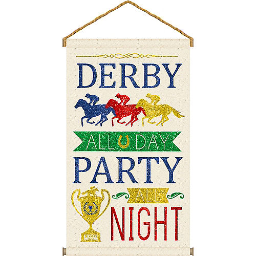 Nav Item for Glitter Derby Day Canvas Sign Image #1
