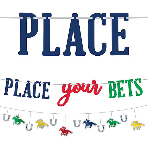 Nav Item for Place Your Bets Kentucky Derby Banners, 2ct Image #1