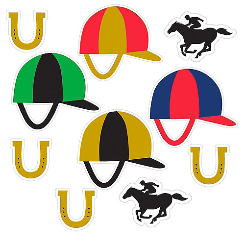 Nav Item for Derby Day Cutouts 12ct Image #1