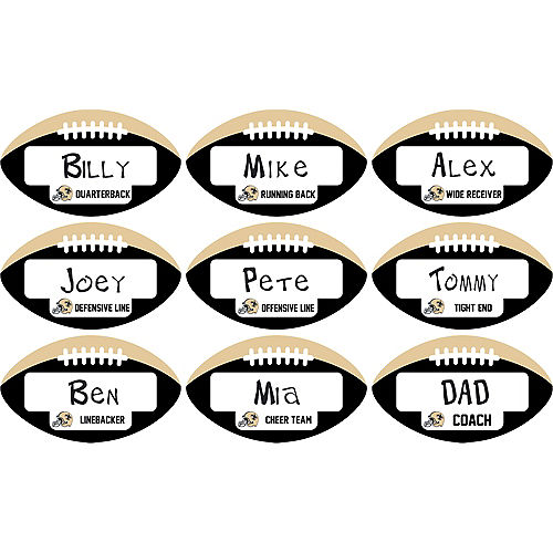 Nav Item for New Orleans Saints Place Cards 9ct Image #1