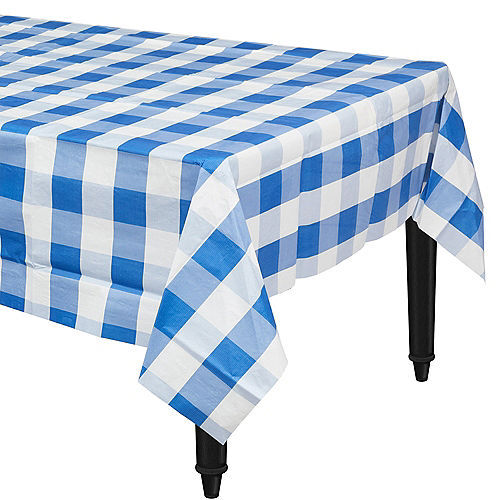 Nav Item for Blue & White Plaid Table Cover Image #1