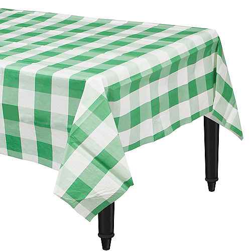Nav Item for Green & White Plaid Table Cover Image #1