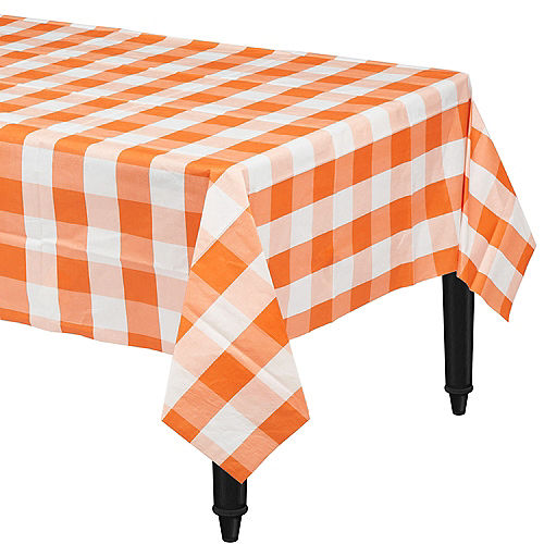 Nav Item for Orange & White Plaid Table Cover Image #1