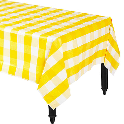 Nav Item for Yellow & White Plaid Table Cover Image #1