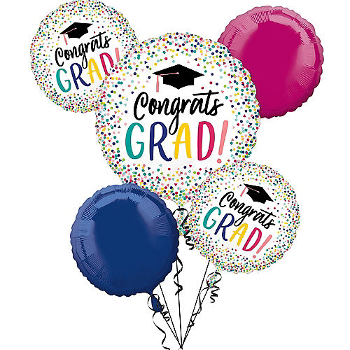 Nav Item for Yay Grad Balloon Bouquet 5pc Image #1