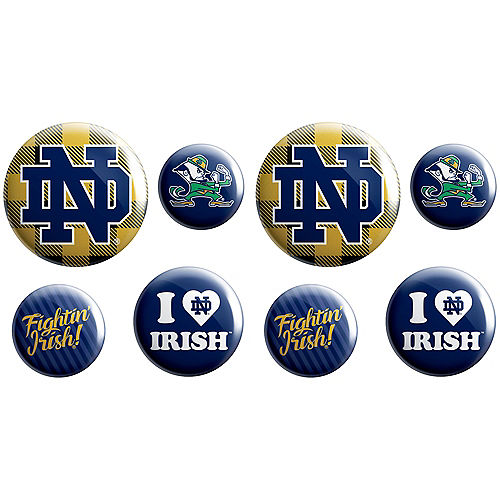 Notre Dame Fighting Irish Buttons 8ct Image #1