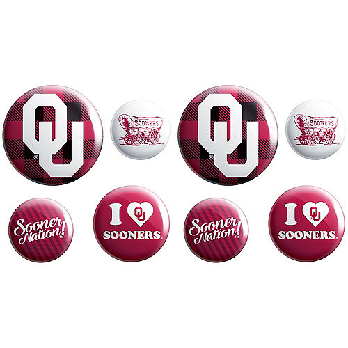 Oklahoma Sooners Buttons 8ct Image #1