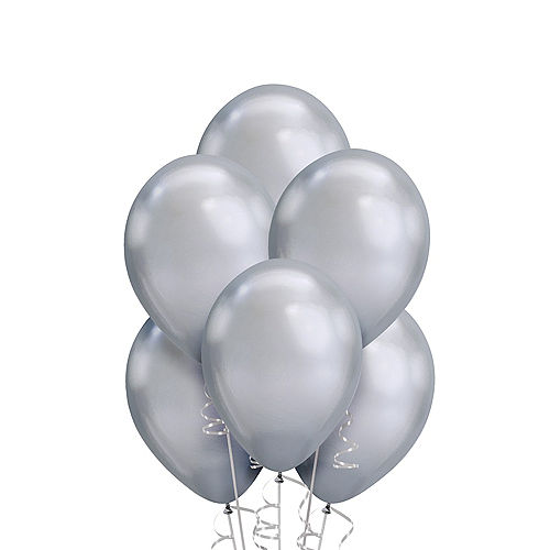 Nav Item for Silver Chrome Balloons 25ct, 11in Image #1