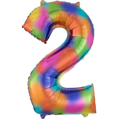 Giant Rainbow 2021 Number Balloon Kit Image #4
