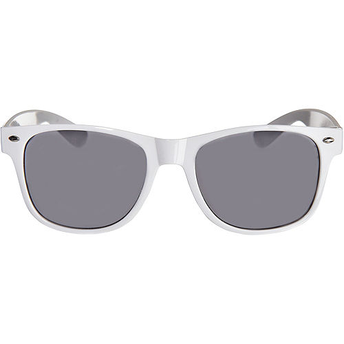 Classic White Frame Sunglasses Image #1